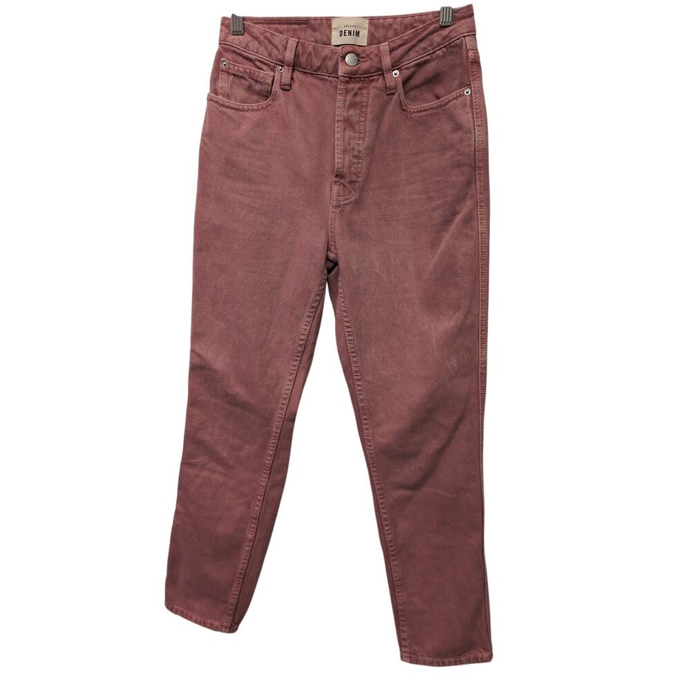 Sezane‎ Brut Sexy Jeans Straight Leg Rose Pink Mid Rise Feminine Western Organic